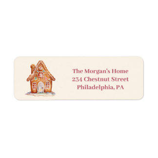 Watercolor Winter gingerbread Christmas