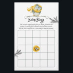 Watercolor Winter Owl Christmas Baby Shower Bingo<br><div class="desc">Cute yellow and grey owl themed christmas baby shower bingo cards featuring a mama owl,  a nest with eggs and a plaid pattern reverse customisable to your event specifics.</div>