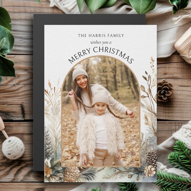 Watercolor Winter Pine Botanical Arch 1-Photo (Creator Uploaded)