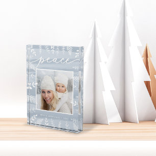 Watercolor Wish Holiday Photo Block