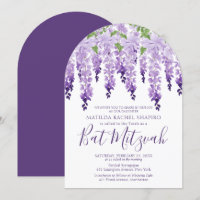 Watercolor Wisteria Corporate Logo | Bat Mitzvah