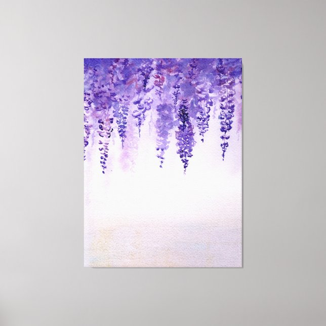 Watercolor wisteria print (Front)