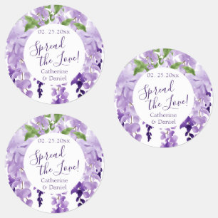 Watercolor Wisteria Wedding Spread The Love Script