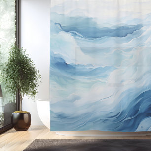 Watercolor Wisteria Whispers Shower Curtain