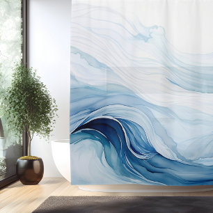 Watercolor Wisteria Whispers Shower Curtain
