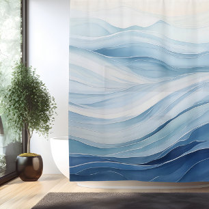 Watercolor Wisteria Whispers Shower Curtain