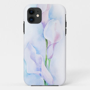 watercolor with 3 callas iPhone 11 case