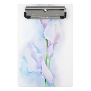 watercolor with 3 callas mini clipboard