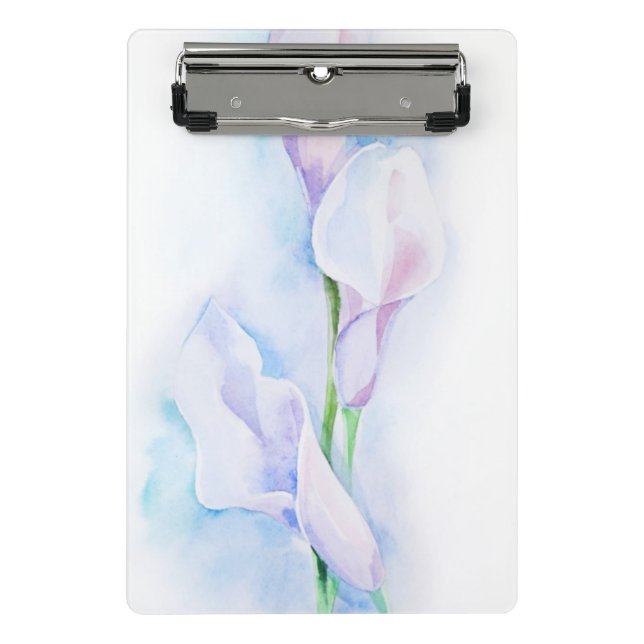 watercolor with 3 callas mini clipboard (Front)