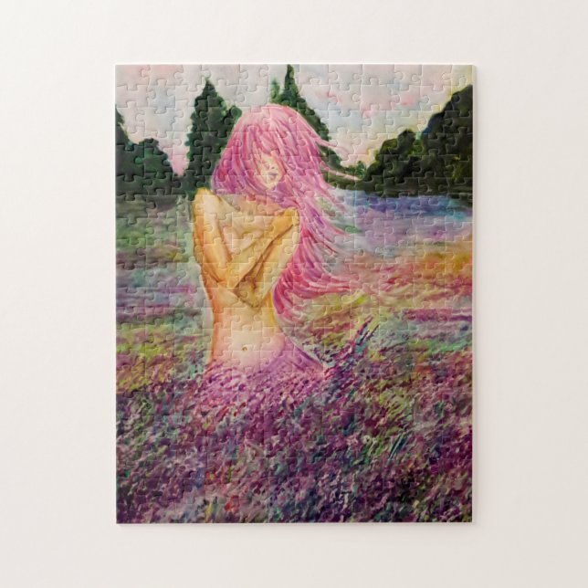 Watercolor - With Lavender Aroma Jigsaw Puzzle (Vertical)