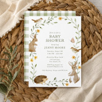 Watercolor Woodland Animal Baby Shower Party