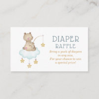 Watercolor Woodland Bear Diaper Raffle