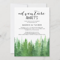 Watercolor Woodland Engagement Party