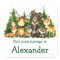 Watercolor Woodland Forest Animals Bookplate Label