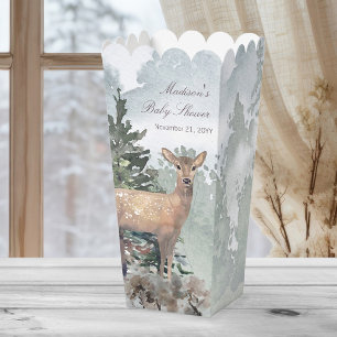 Watercolor Woodland Forest Doe Baby Shower Favour Box