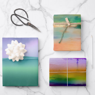 Watercolor Wrapping Paper Sheets Bundle