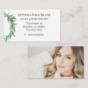 Watercolor Wreath Business Card