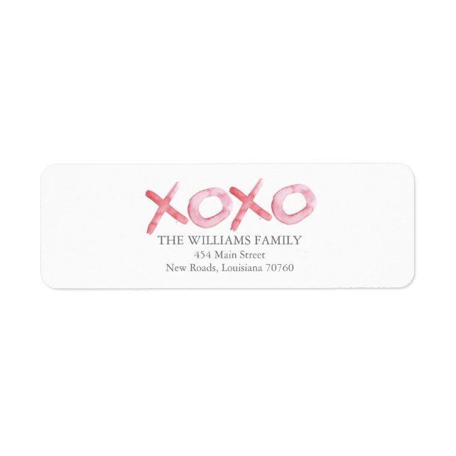 Watercolor XOXO Valentine's Day (Front)