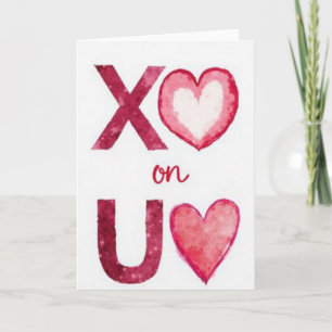 Watercolor Xoxo You Card