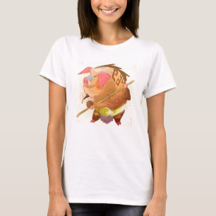 Watercolor Year of the Pig, Samurai T-Shirt
