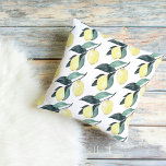 Watercolor Yellow Lemons Seamless Pattern Cushion<br><div class="desc">Watercolor Yellow Lemons Seamless Pattern</div>
