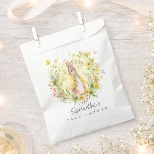 Watercolor Yellow Peter Rabbit Baby Shower  Favour Bags