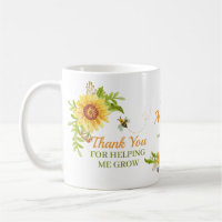 Watercolor Yellow Sunflower Teacher Appreciation