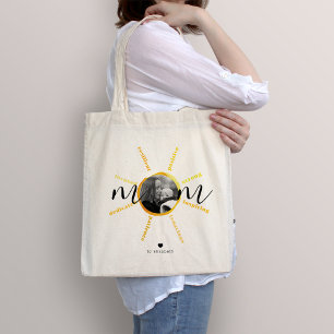 Watercolor Yellow Sunshine Mothers Day Photo Tote Bag