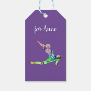 Watercolor Yoga Gift Tags