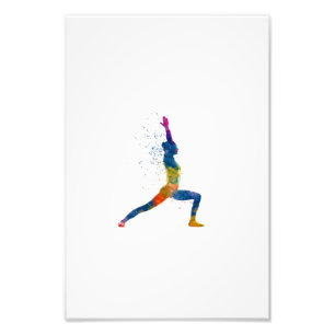 Watercolor Yoga Photo Print