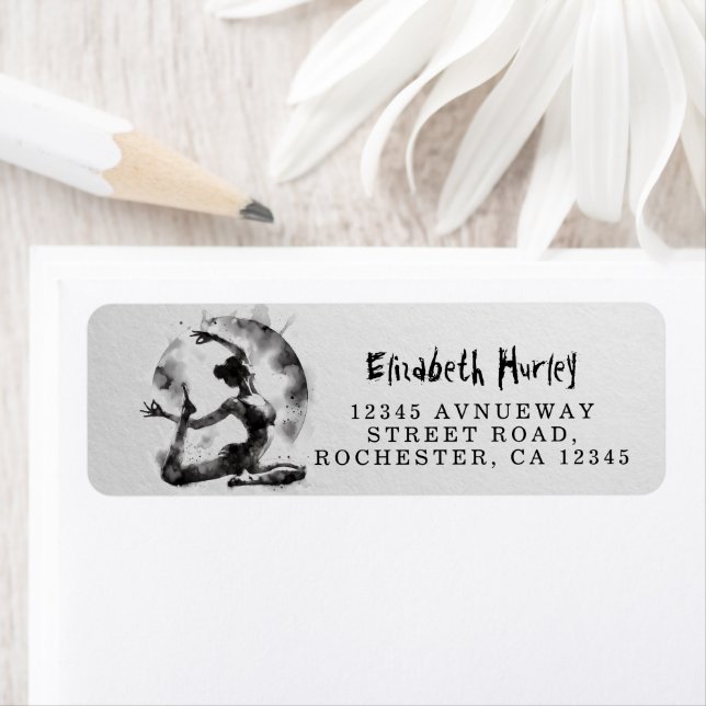 Watercolor Yoga Reiki One-Legged King Pigeon Pose (Insitu)