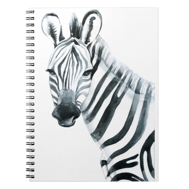 Watercolor zebra notebook (Front)