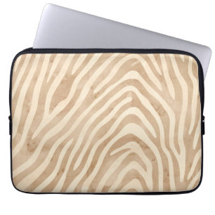 Watercolor Zebra Print Laptop Sleeve