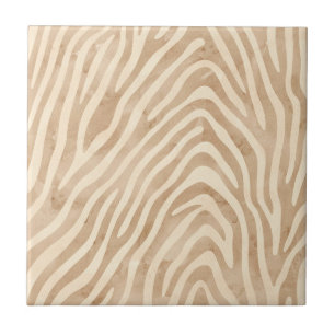 Watercolor Zebra Print Tile