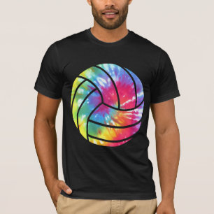 Watercolored Volleyball Player Hippie Colorful T-Shirt