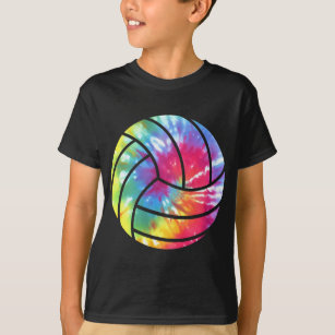 Watercolored Volleyball Player Hippie Colorful T-Shirt
