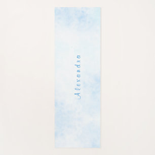 Watercolors Blue Sky Personalised  Yoga Mat