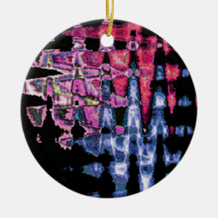 Watercolors design ceramic tree decoration