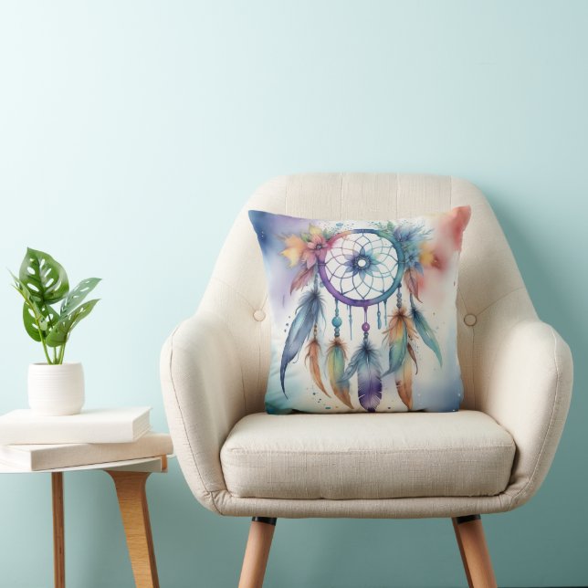 Watercolors dreamcatcher cushion (Chair)