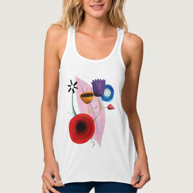 Watercolors Floral Singlet (Front)