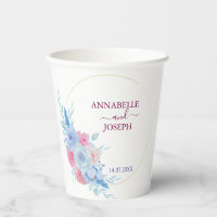 watercolors Florals Modern Botanical Wedding