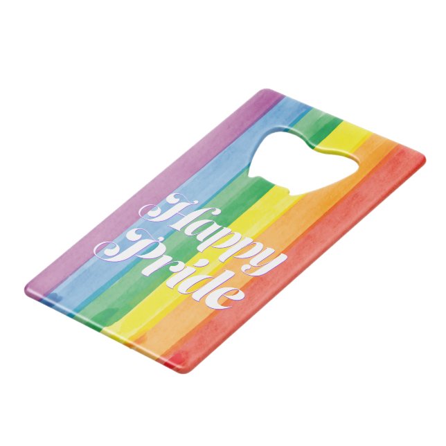 Watercolors Happy Pride Rainbow (Front Angled)