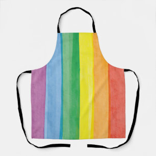 Watercolors Pride Rainbow Apron