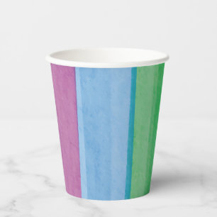 Watercolors Pride Rainbow Paper Cups