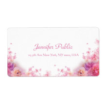 Watercolors Roses Modern Handwriting Script Floral