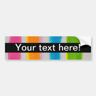 Watercolors stripes texture bumper sticker