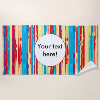 Watercolors texture beach towel