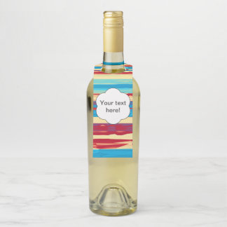 Watercolors texture bottle tag