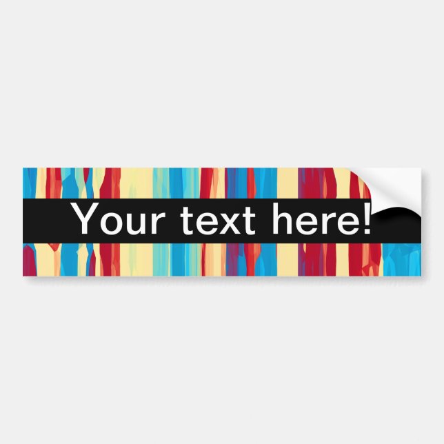 Watercolors texture bumper sticker (Front)