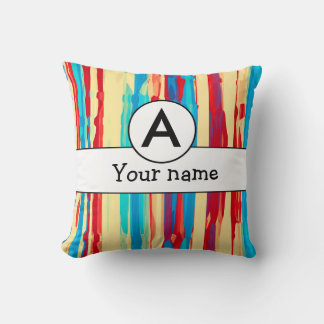 Watercolors texture cushion